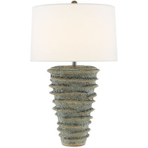 Sunken 29.5 inch 150 watt Green Moss Table Lamp Portable Light