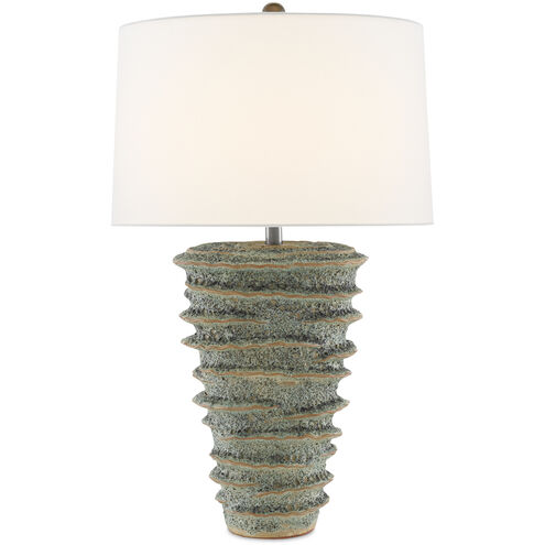 Sunken 29.5 inch 150 watt Green Moss Table Lamp Portable Light