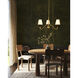 Alora Mood Sloan 3 Light 30 inch Brushed Gold and White Linen Chandelier Ceiling Light