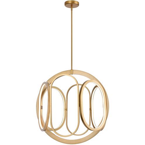 Perigee AC LED LED 23 inch Brass Foyer Pendant Ceiling Light