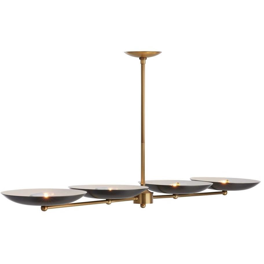 Griffith 55 X 10 inch Bronze Linear Chandelier Ceiling Light