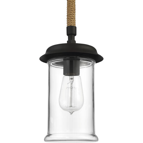 Homestead 1 Light 5.88 inch Espresso Outdoor Pendant
