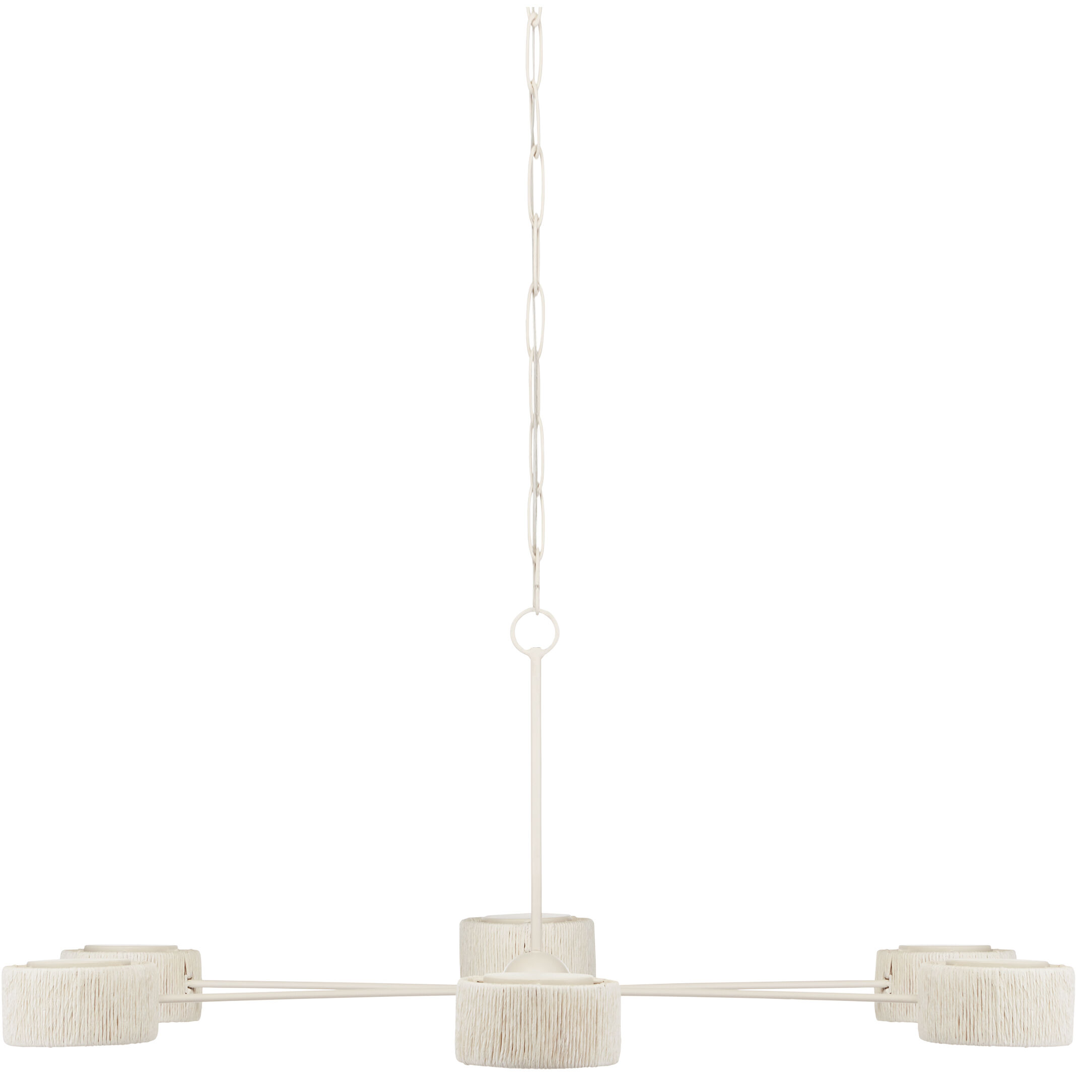 Monreale 6 Light 54 inch White Chandelier Ceiling Light