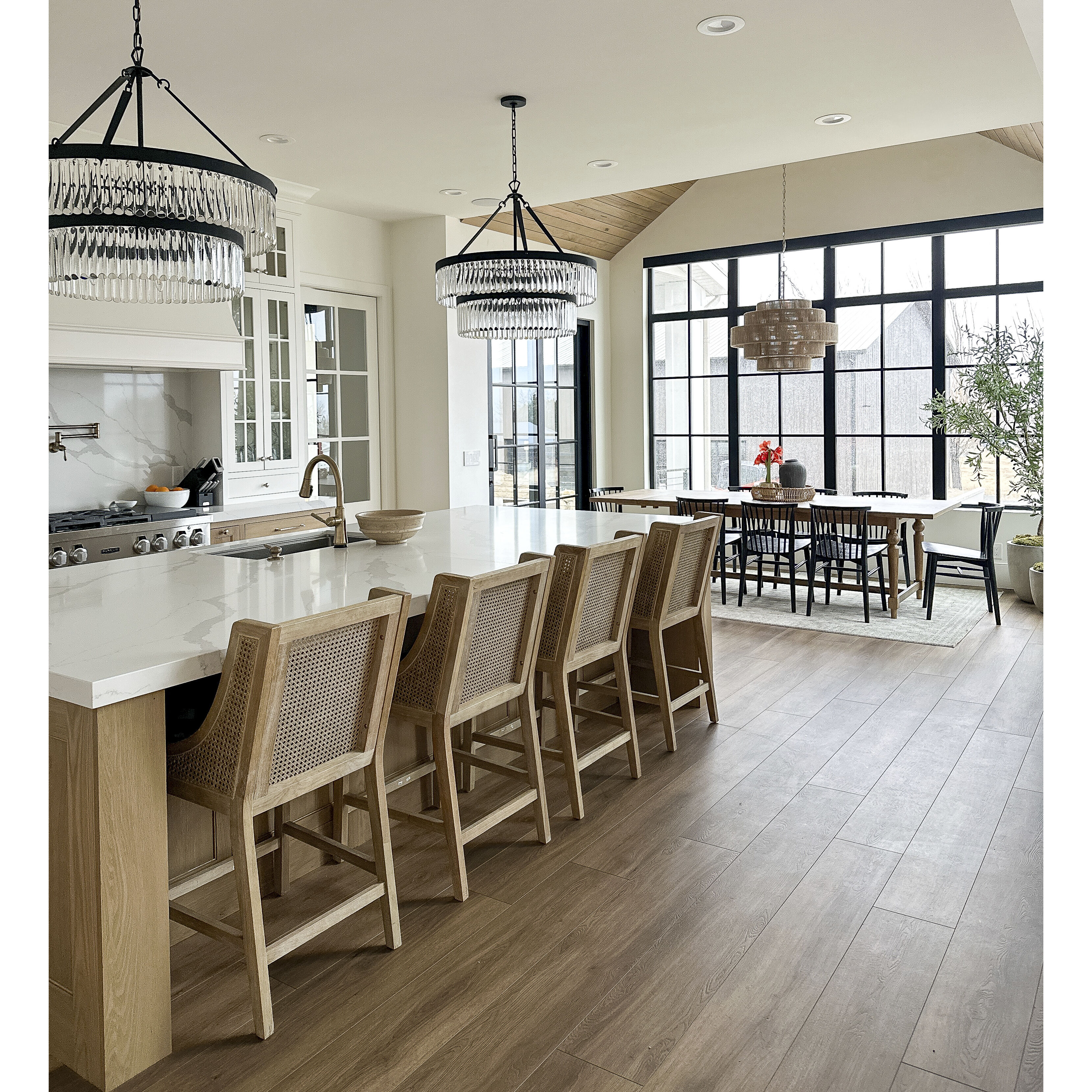 Emory 9 Light 32 inch Black Forged Chandelier Ceiling Light