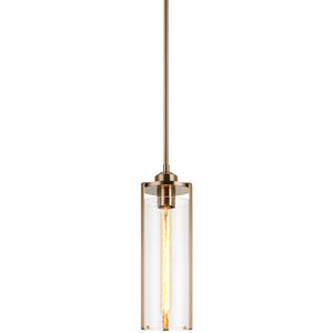 Bayou 1 Light 5.13 inch Aged Gold Brass Pendant Ceiling Light