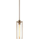Bayou 1 Light 5.13 inch Aged Gold Brass Pendant Ceiling Light