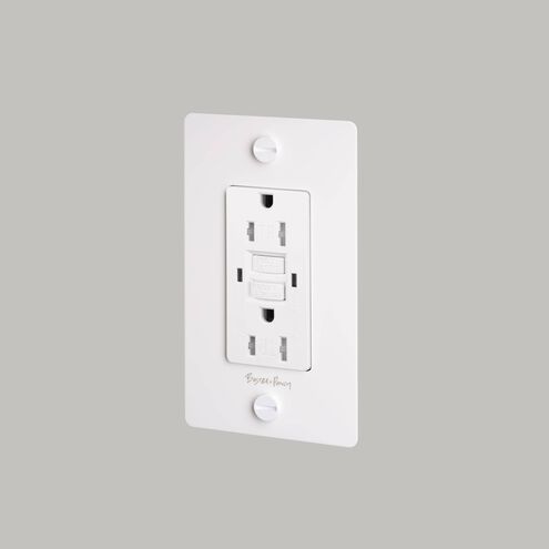 1G Duplex 125 White Outlet, GFCI