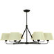 Milford 8 Light 50 inch Matte Black Dining Chandelier Ceiling Light