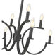 Cordelia 8 Light 29.25 inch Matte Black Chandelier Ceiling Light