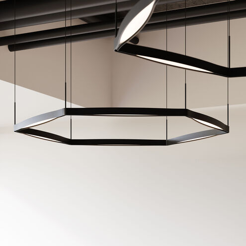 Ola LED 54 inch Satin Black Pendant Ceiling Light