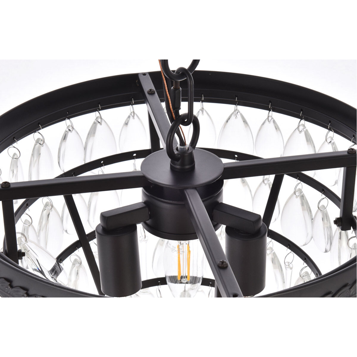 Nordic 3 Light 13 inch Black Pendant Ceiling Light