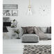 Downtown Urban Newton Cone 1 Light 14 inch Brushed Brass Pendant Ceiling Light in Clear Glass