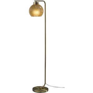 Atticus 59 inch 60.00 watt Antique Brass Floor Lamp Portable Light