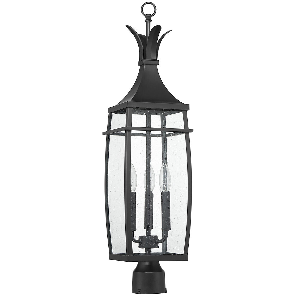 Montpelier 3 Light 29 inch Black Outdoor Post Lantern