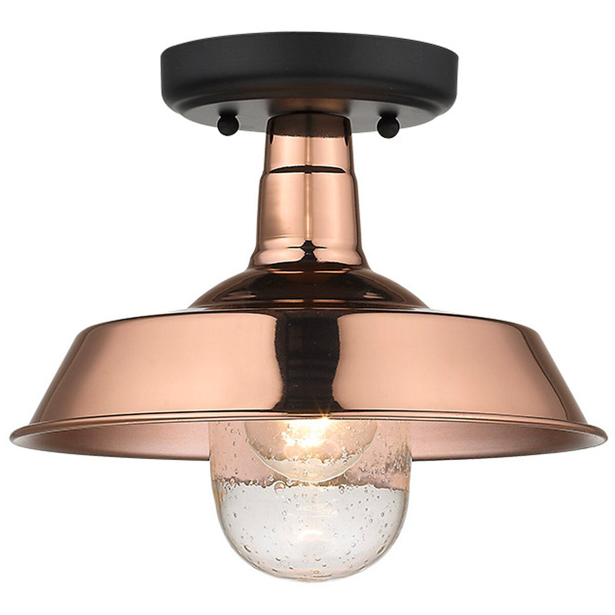 Burry 1 Light 10 inch Copper Exterior Convertible Pendant