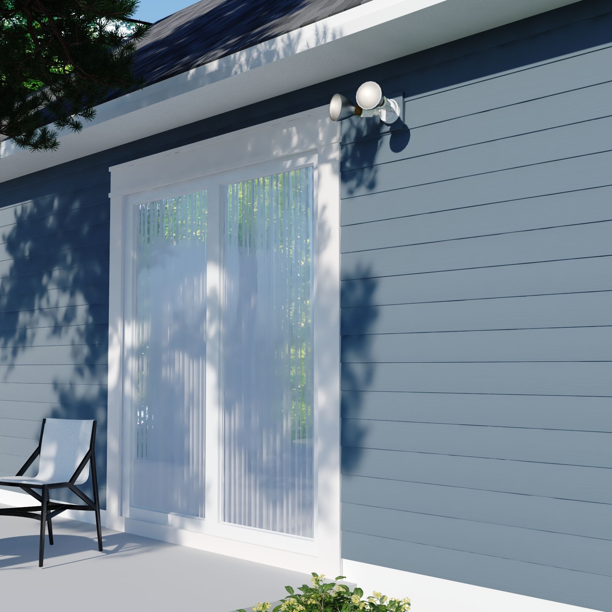 Outdoor Security LED 4.25 inch White Outdoor Security