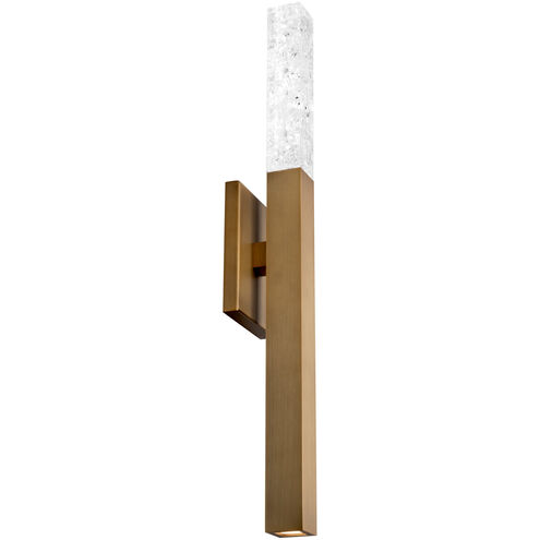 Minx Wall Sconce Wall Light in Aged Brass