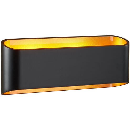 Eclipse LED Wall Sconce Wall Light in Black/Gold