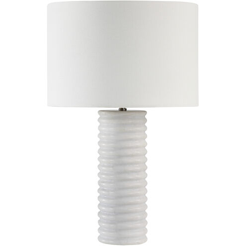Alloro 24 inch 100.00 watt White Table Lamp Portable Light