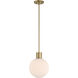 Fenton 1 Light 10 inch Legacy Brass Pendant Ceiling Light