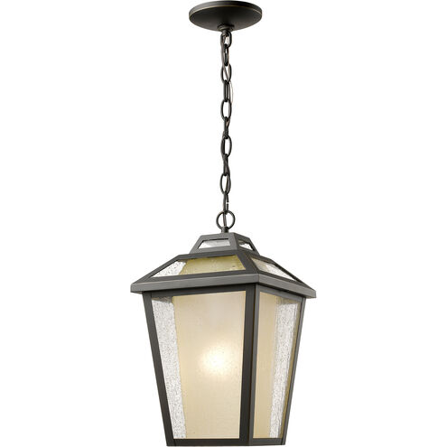 Memphis Outdoor 1 Light 9 inch Oil Rubbed Bronze Outdoor Chain Mount Ceiling Fixture