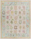 Kars 120 X 96 inch Pale Blue Rug, Rectangle