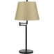 Andros 27 inch 150 watt Dark Bronze Swing Arm Table Lamp Portable Light