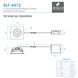 Luke White Downlight, Square