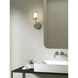 Elena 1 Light 6.3 inch Polished Chrome Bathroom Wall Light