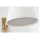 Richard June Hale 1 Light 10 inch Estate Brass Wall Sconce Wall Light in LED