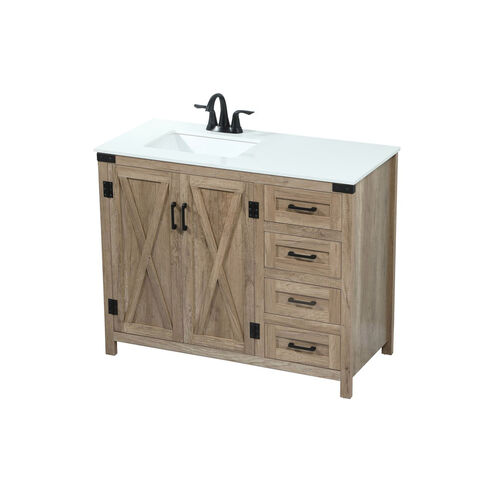 Grant 42 X 19 X 34 inch Natural Oak Vanity Sink Set
