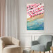 View from Above Pink and Blue and Multi and Turquoise Canvas