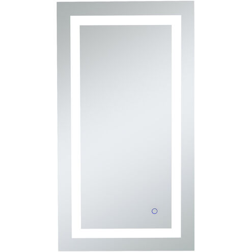Helios 36 X 20 inch Silver Lighted Wall Mirror