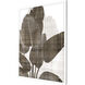 Earthy Palm Brown and White Framed Art