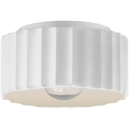 Radiance 1 Light 10 inch Gloss White Flush Mount Ceiling Light