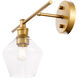 Gene 1 Light 14.7 inch Brass Wall sconce Wall Light, Left