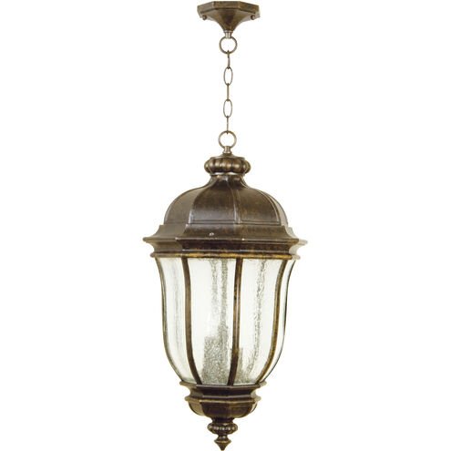 Harper 3 Light 12 inch Peruvian Bronze Outdoor Outdoor Pendant in Incandescent, Large