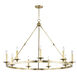 Allendale 9 Light 46.25 inch Aged Brass Chandelier Ceiling Light