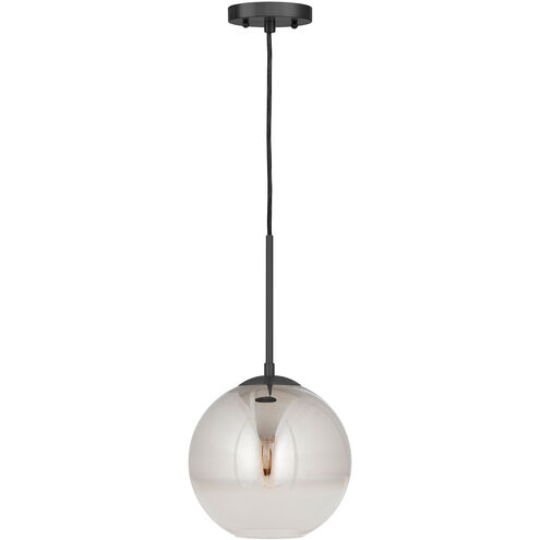 Callisto 1 Light 12 inch Black Pendant Ceiling Light