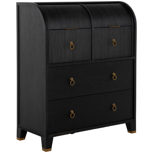Maison Brushed Black / Stained Gold Chest