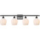 Ballston Norfolk LED 36 inch Oil Rubbed Bronze Bath Vanity Light Wall Light in Matte White Glass