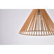 Canada 1 Light 16 inch Wood Single Pendant Lighting Ceiling Light