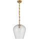 Elyric 1 Light 12.75 inch Legacy Brass Pendant Ceiling Light