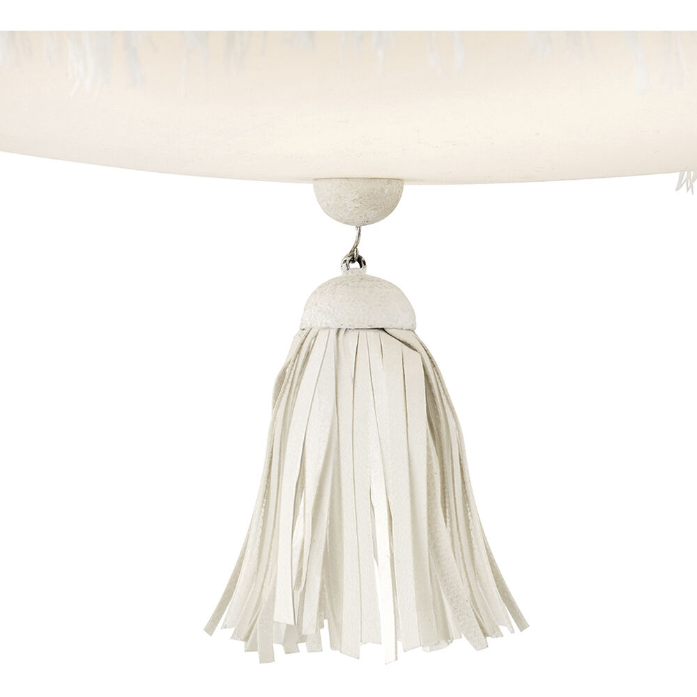 Lisa McDennon Baya 4 Light 18 inch Textured Plaster Semi-flush Mount Ceiling Light