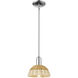 Natural Ballston Dome 1 Light 7.5 inch Polished Chrome Mini Pendant Ceiling Light