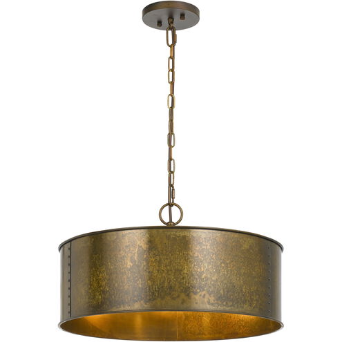 Rochefort 3 Light 20 inch Distress Gold Chandelier Ceiling Light