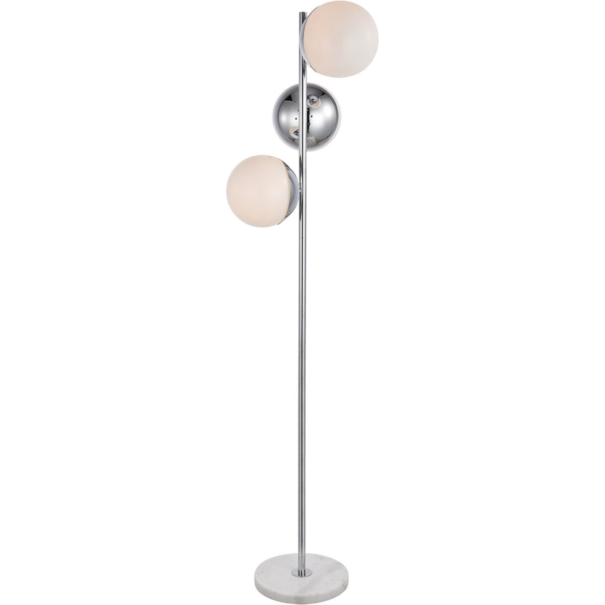 Eclipse 66 inch 40 watt Chrome Floor Lamp Portable Light