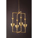 Antalya LED 22 inch Vintage Gold Leaf Indoor Lantern Ceiling Light