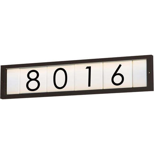 Address LED 5 inch Bronze Outdoor Wall Frame