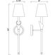 Claudelle Wall Sconce Wall Light in Matte Black and Modern Gold